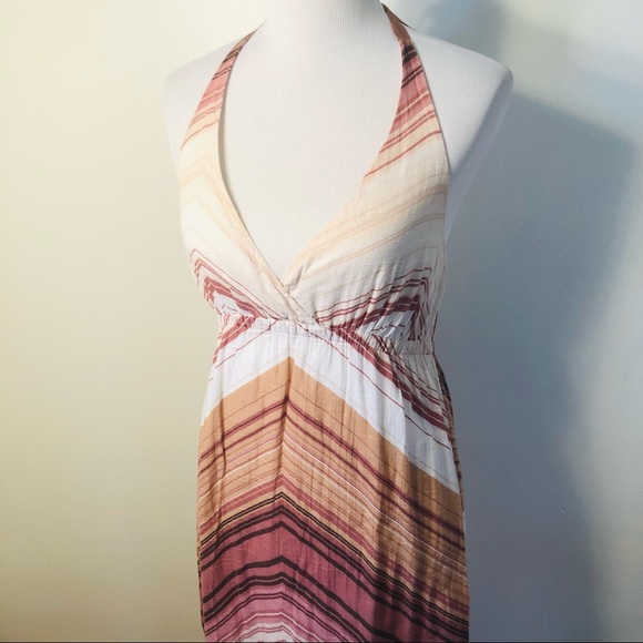 Cotton Tie-Halter Maxi Dress - Picture 2 of 7